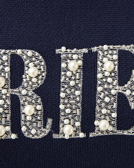 INGNI（イング） パールビジューロゴニット ｺﾝ