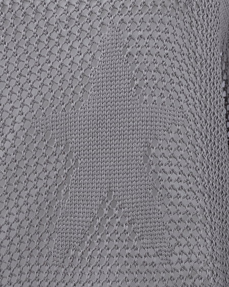 INGNI（イング） アソート柄メッシュチュニックニット ｸﾞﾚｰ