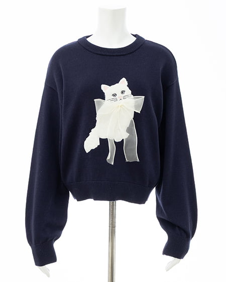 INGNI（イング） フェザーねこニット ｺﾝ