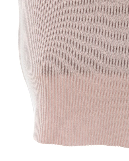 INGNI（イング） リボンオフショル半袖ニット ﾋﾟﾝｸ