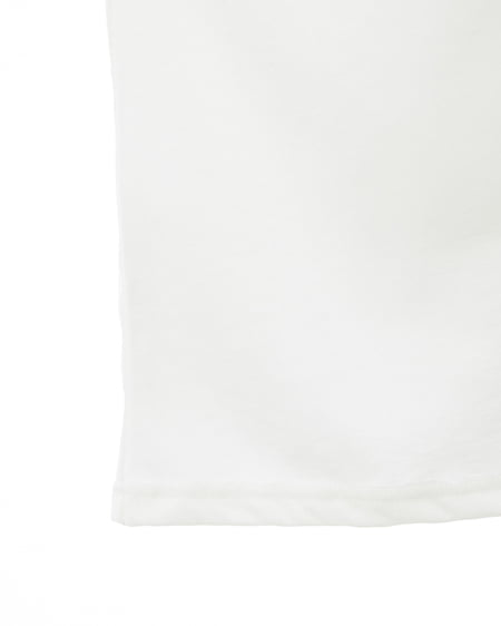 INGNI(イング) シンプルフロッキーロゴロングTシャツ オフホワイト/ボルドー