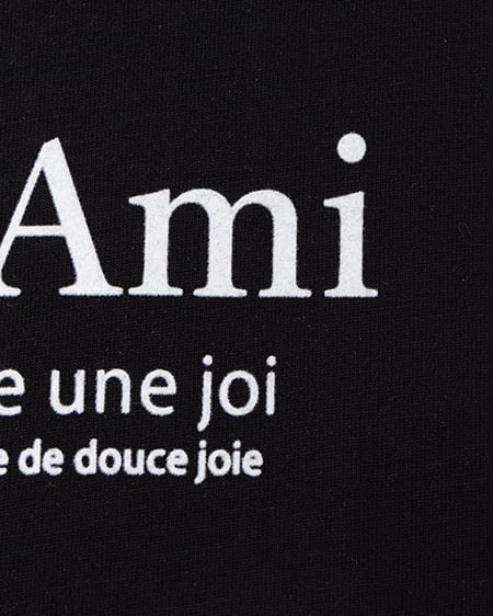 INGNI(イング) シンプルフロッキーロゴロングTシャツ クロ/オフホワイト