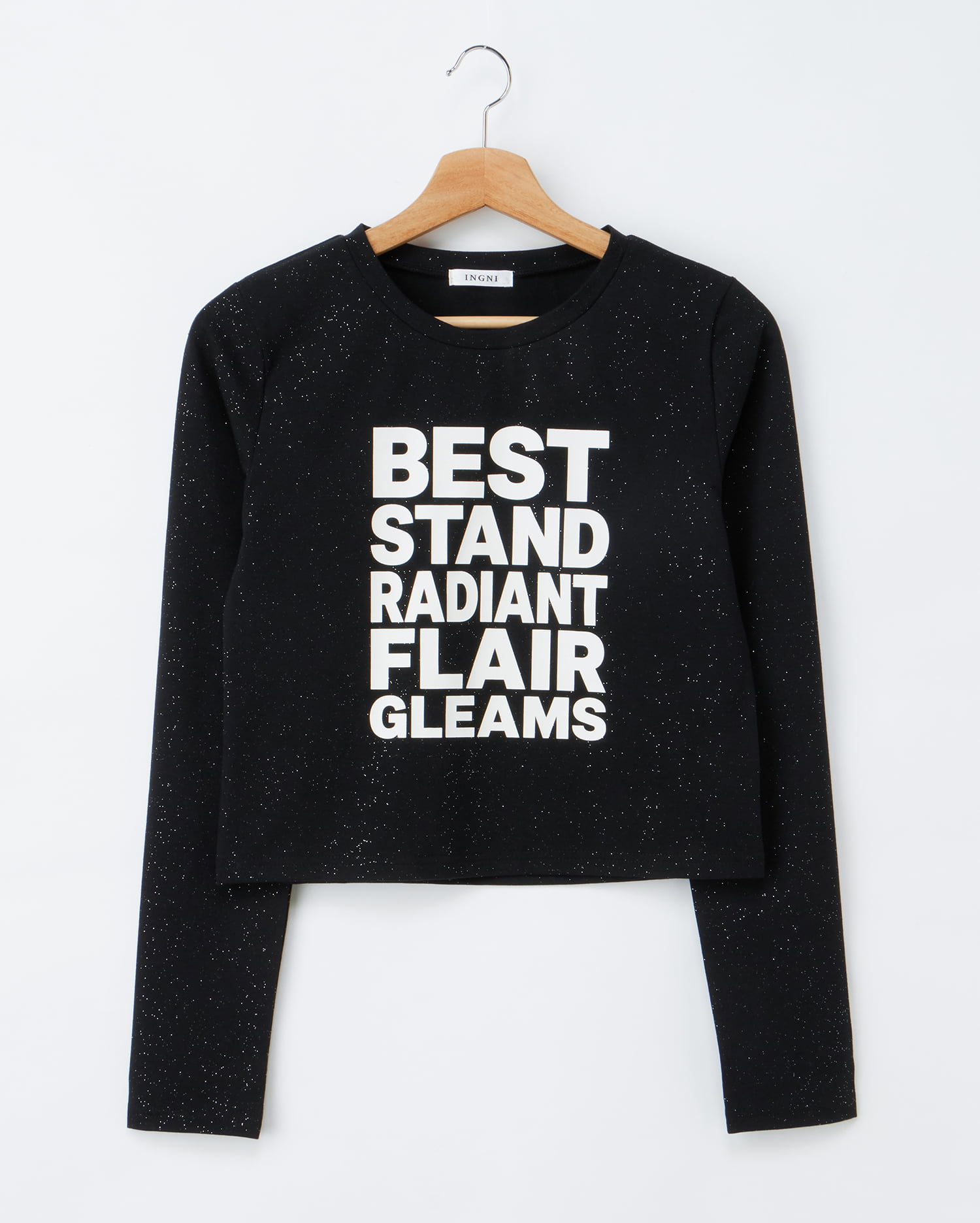 メッセージロゴラメロングTシャツ