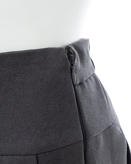 INGNI(イング) フラップボタンプリーツスカパン グレー