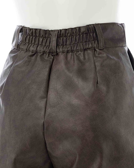 INGNI(イング) フェイクレザーショートパンツ ブラウン