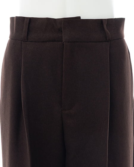 INGNI(イング) センタープレスワイドパンツ ブラウン