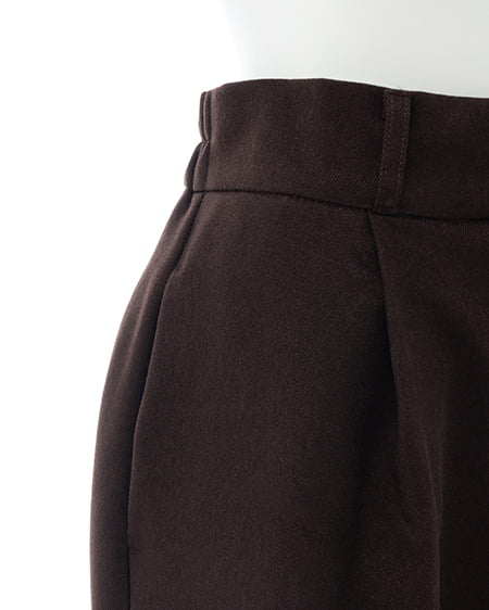 INGNI(イング) センタープレスワイドパンツ ブラウン