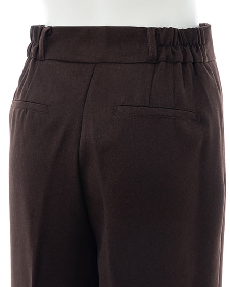 INGNI(イング) センタープレスワイドパンツ ブラウン