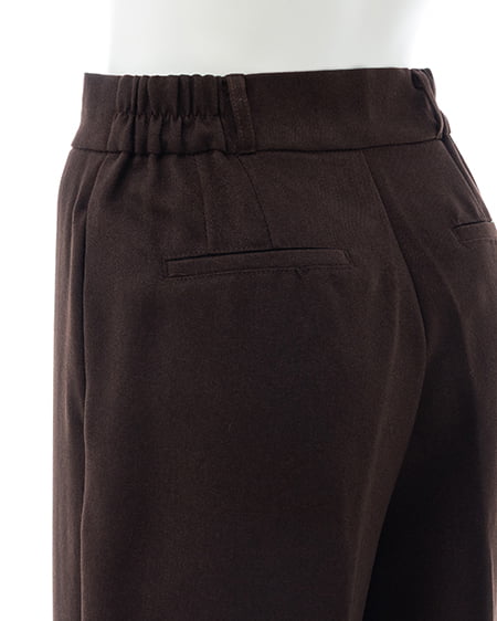 INGNI(イング) センタープレスワイドパンツ ブラウン