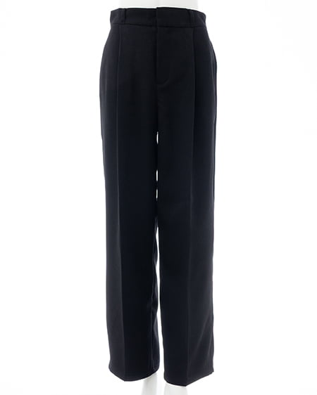 INGNI(イング) センタープレスワイドパンツ ｸﾛ