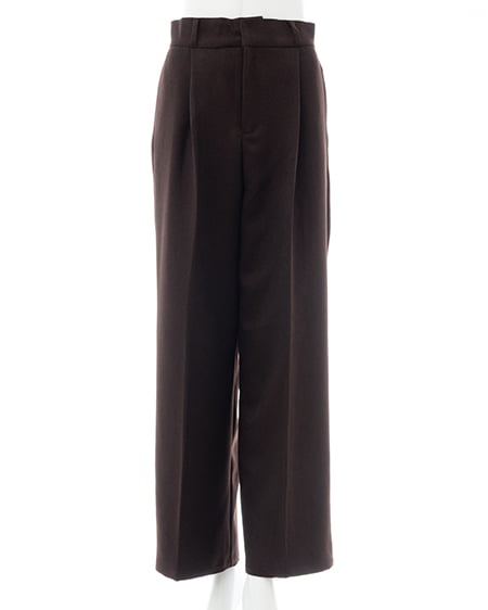 INGNI(イング) センタープレスワイドパンツ ﾌﾞﾗｳﾝ