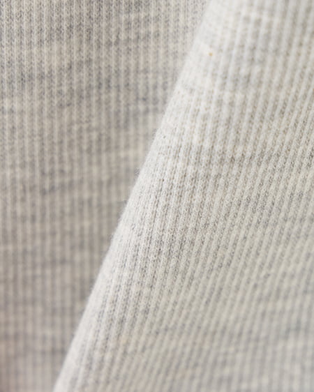 INGNI（イング） レース付フロントギャザーリボンリブトップス ｸﾞﾚｰ