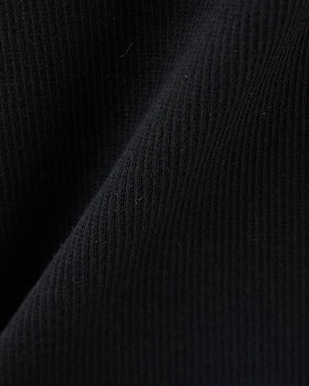 INGNI（イング） レース付フロントギャザーリボンリブトップス ｸﾛ