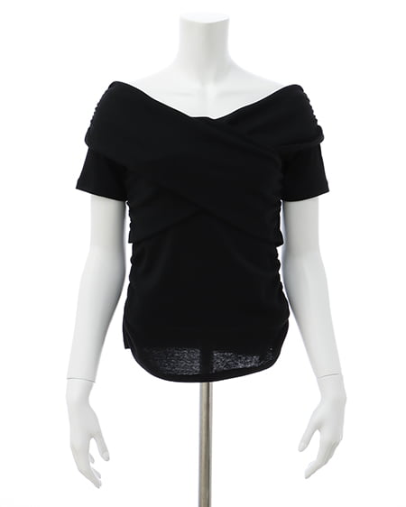 INGNI（イング） クロスオフショルトップス ｸﾛ