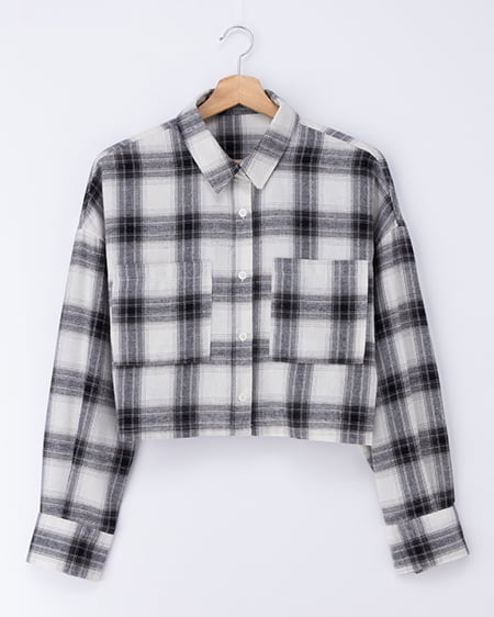 【WEB限定】チェックショートシャツ