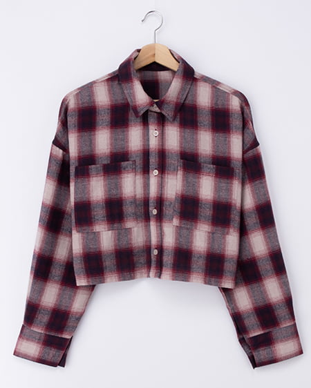 【WEB限定】チェックショートシャツ