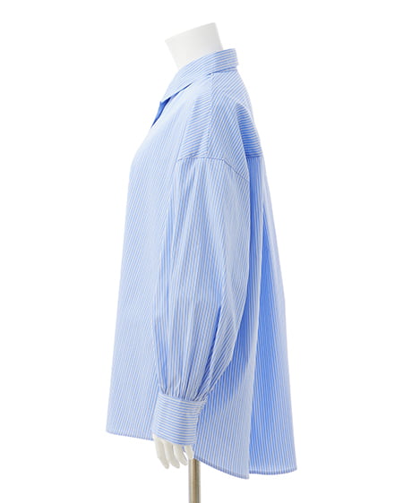 INGNI(イング) ストライプビッグシャツ ブルー/ストライプ