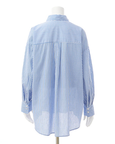 INGNI(イング) ストライプビッグシャツ オフブルー/ストライプ