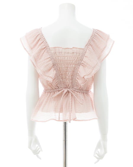 INGNI（イング） フリルペプラムブラウス ﾋﾟﾝｸ