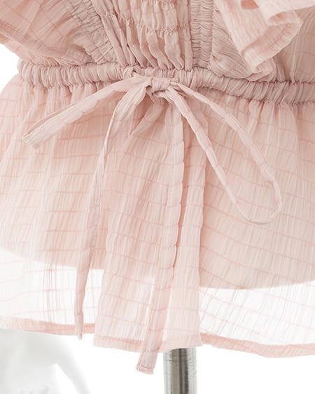 INGNI（イング） フリルペプラムブラウス ﾋﾟﾝｸ