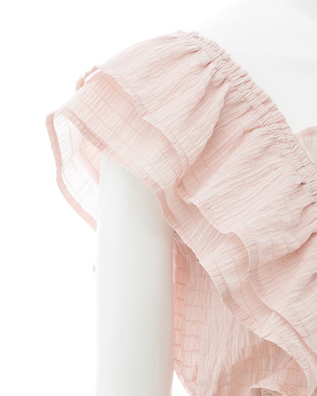 INGNI（イング） フリルペプラムブラウス ﾋﾟﾝｸ