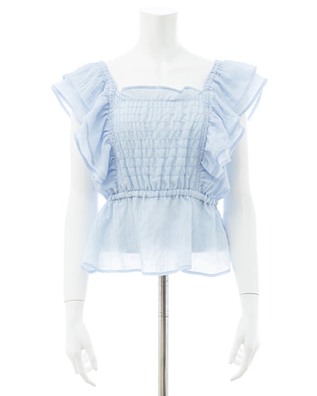 INGNI（イング） フリルペプラムブラウス ｻｯｸｽ