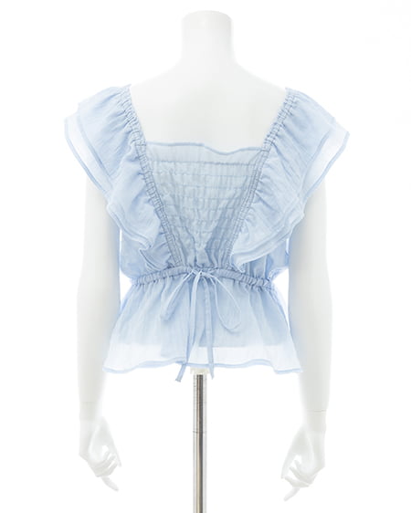 INGNI（イング） フリルペプラムブラウス ｻｯｸｽ