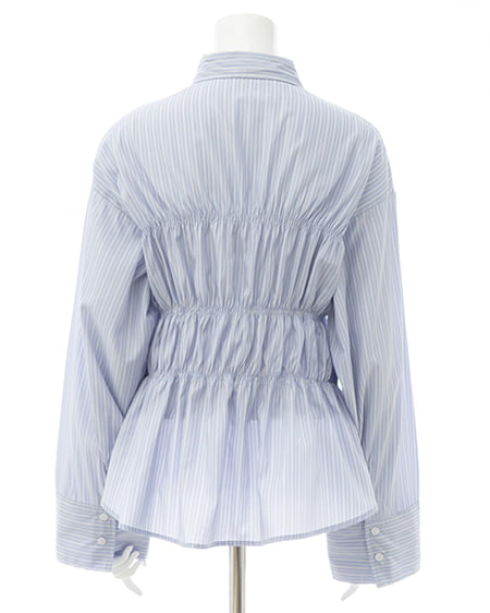 INGNI(イング) シャーリングビスチェシャツ ブルー/ストライプ