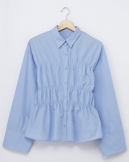 【WEB限定】シャーリングビスチェシャツ