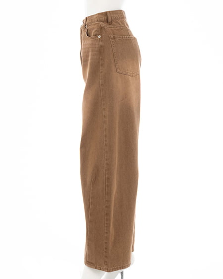 INGNI(イング) デニムカーブパンツ ブラウン