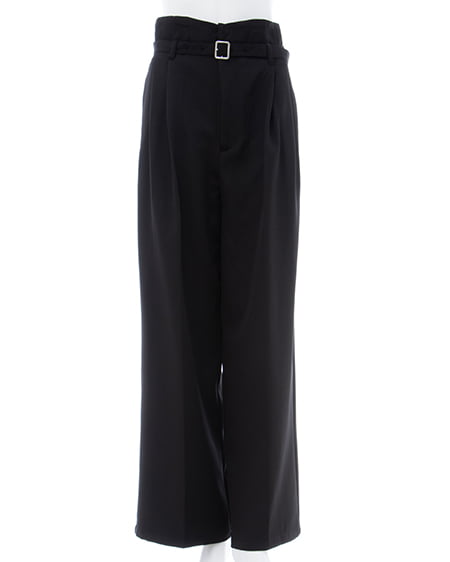 【WEB限定】共ベルト付ワイドパンツ