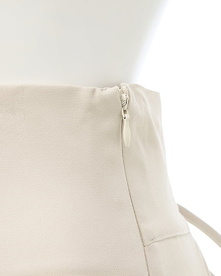 INGNI（イング） バックレースアップアシメスリットスカート ﾗｲﾄﾍﾞｰｼﾞｭ