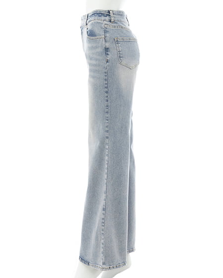 INGNI（イング） フレアデニムパンツ ﾃﾞﾆﾑ/ﾗｲﾄﾌﾞﾙｰ