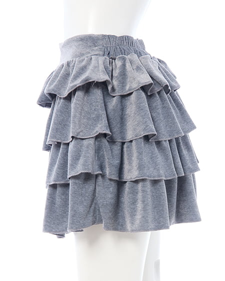 INGNI（イング） ベロアティアードスカパン(セットアップ対応) ｸﾞﾚｰ