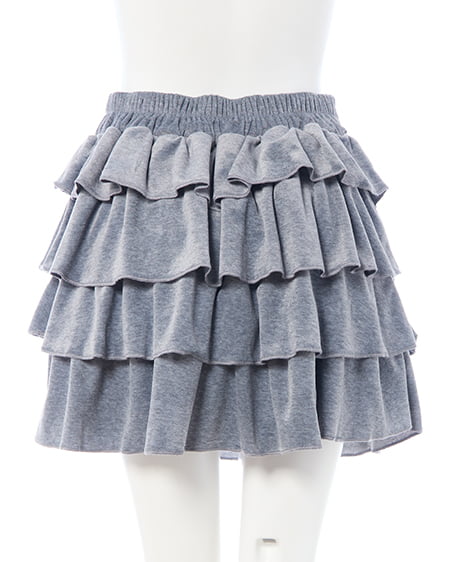 INGNI（イング） ベロアティアードスカパン(セットアップ対応) ｸﾞﾚｰ