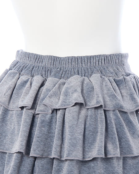 INGNI（イング） ベロアティアードスカパン(セットアップ対応) ｸﾞﾚｰ