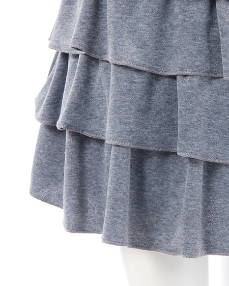 INGNI（イング） ベロアティアードスカパン(セットアップ対応) ｸﾞﾚｰ