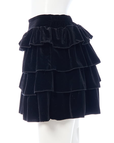 INGNI（イング） ベロアティアードスカパン(セットアップ対応) ｸﾛ