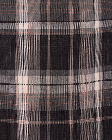 INGNI（イング） チェック柄バックレースアップアシメスリットスカート ｸﾛ/ﾁｪｯｸ