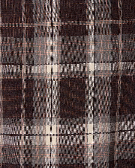 INGNI（イング） チェック柄バックレースアップアシメスリットスカート ﾌﾞﾗｳﾝ/ﾁｪｯｸ