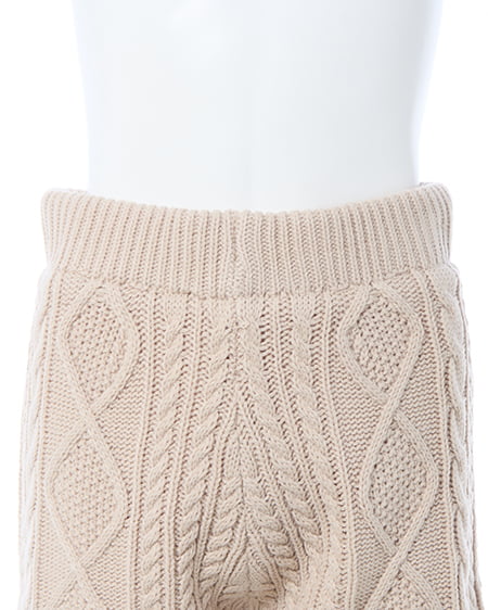 INGNI（イング） ケーブルニットショートパンツ ﾍﾞｰｼﾞｭ