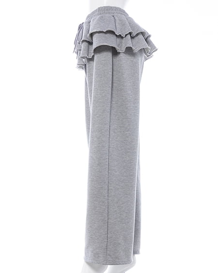 INGNI（イング） フリルスウェットパンツ ｸﾞﾚｰ