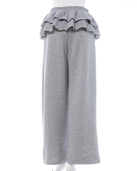INGNI（イング） フリルスウェットパンツ ｸﾞﾚｰ