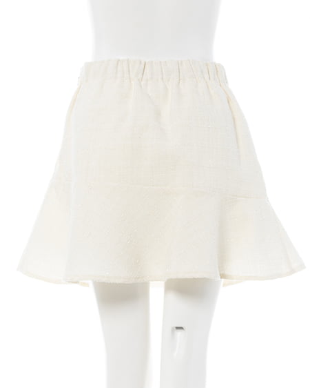 INGNI（イング） アシメ切替ツイードミニスカパン ｵﾌ/ﾂｲｰﾄﾞ