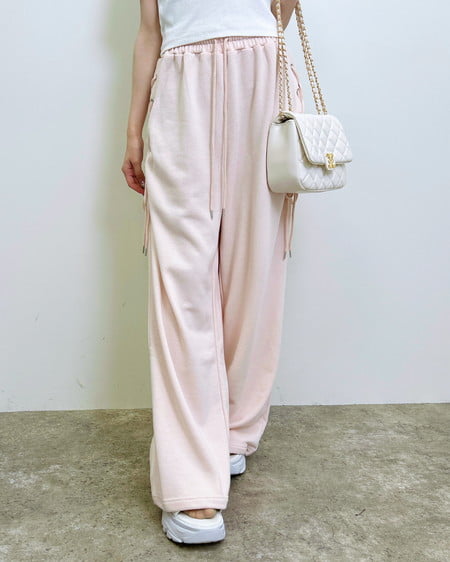 【WEB限定】サイドレースアップスウェットパンツ