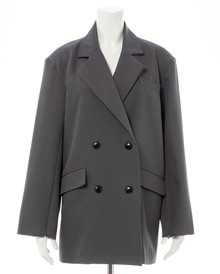 INGNI（イング） ミドル丈テーラードジャケット ｸﾞﾚｰ/A