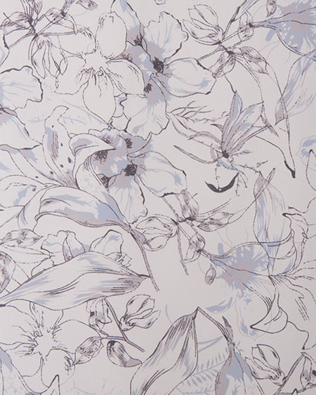 INGNI（イング） デコルテオープン花柄ワンピース ｸﾞﾚｰ