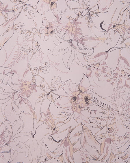 INGNI(イング) デコルテオープン花柄ワンピース ピンク