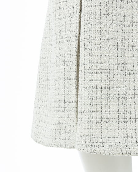 INGNI(イング) バックレースアップツイードミニキャミワンピース オフ/ツイード