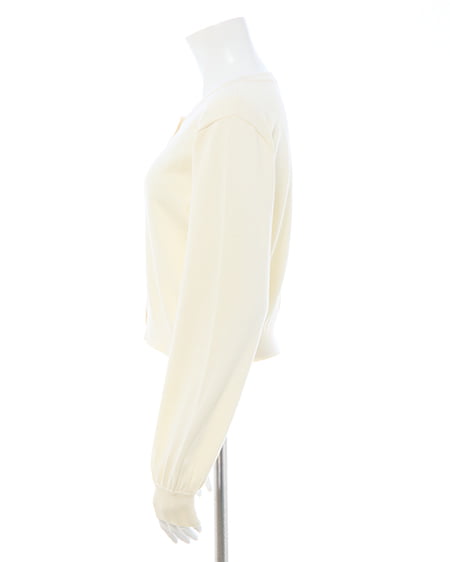 INGNI(イング) プレート付ニットカーディガン アイボリー